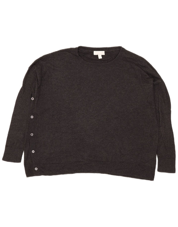 The White Company Pull col bateau pour femme UK 14 Gris moyen