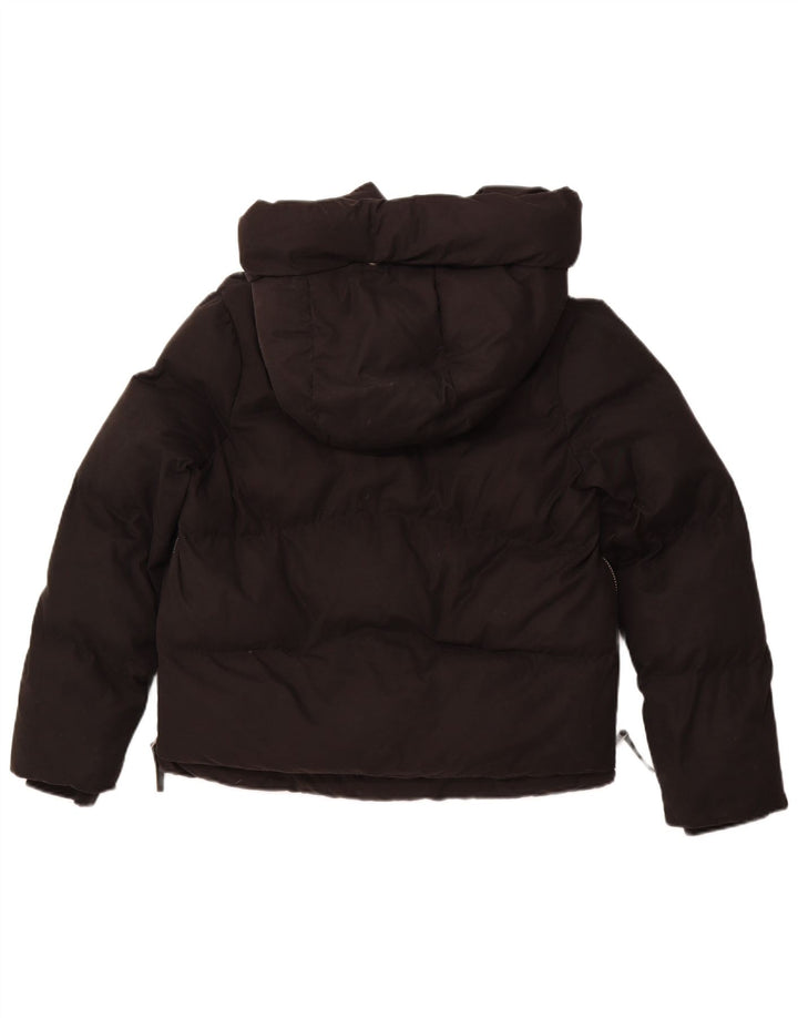 ALL SAINTS Veste matelassée à capuche pour femme UK 10 Small Noir Polyester