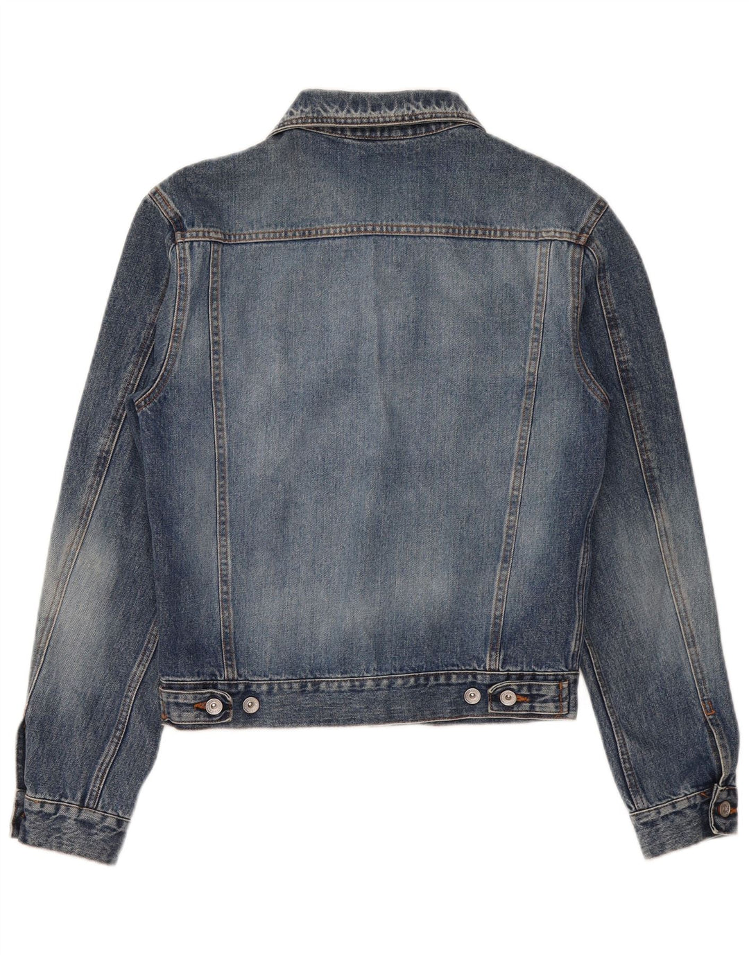DKNY Veste en jean pour homme UK 36 Petit coton bleu