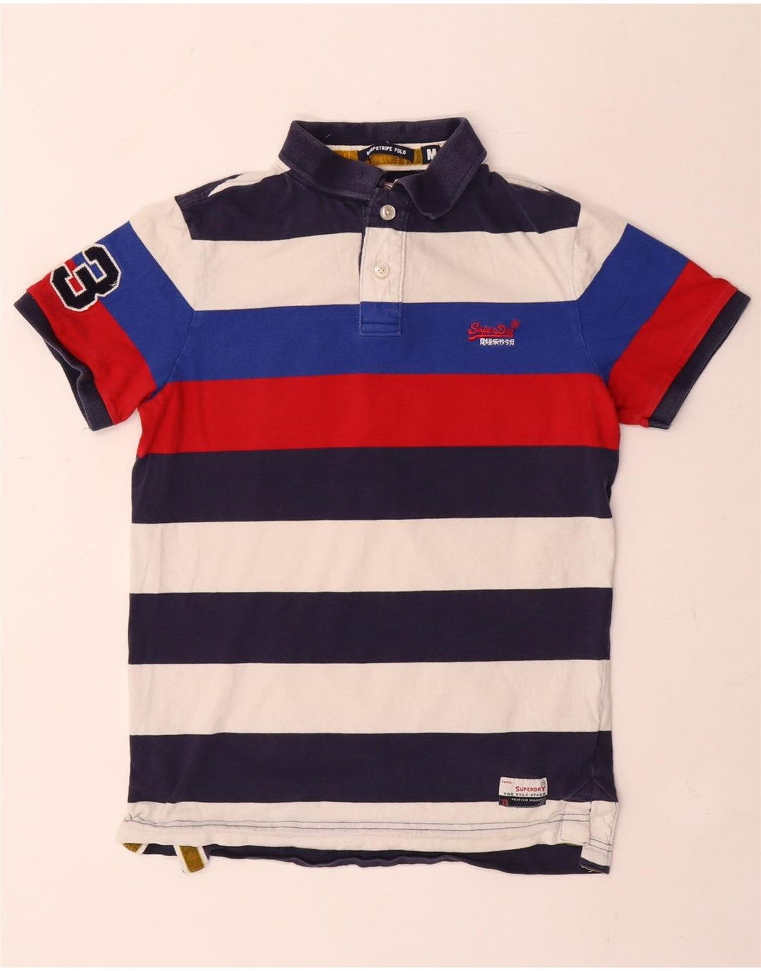 Superdry Polo Graphique En Coton Rayé Multicolore Moyen Homme