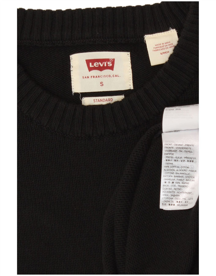 Levi's Pull Standard Crew Neck Jumper Homme Noir Petit Coton