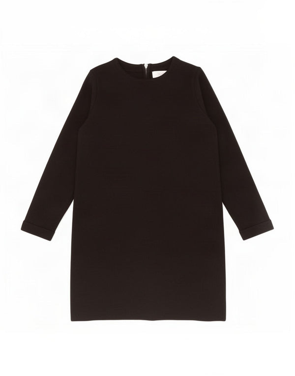 Zara Robe droite à manches longues pour fille 8-9 ans Noir Viscose
