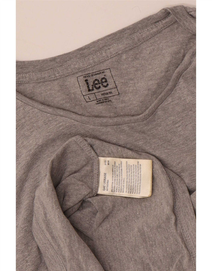 Lee T-Shirt Homme Haut Large Gris Coton