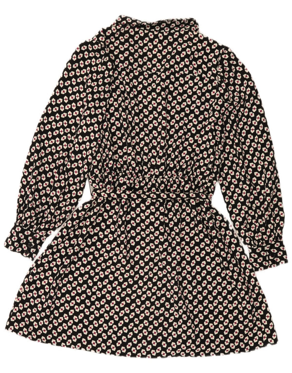 Marks & Spencer Robe chemise pour femme UK 44 Large Noir Géométrique Polyester