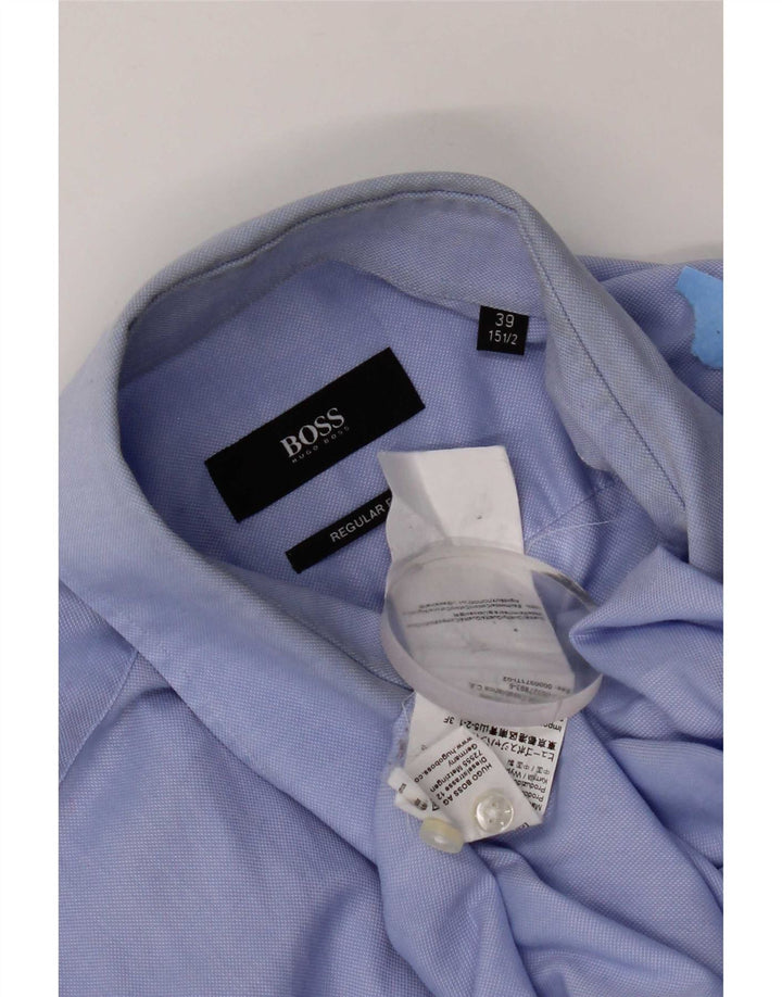 Hugo Boss Chemise Regular Fit Homme Taille 39 Bleu Moyen Coton