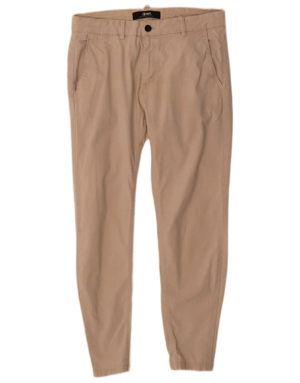 Zara Pantalon Chino Slim Homme EU 42 Large W32 L27 Beige