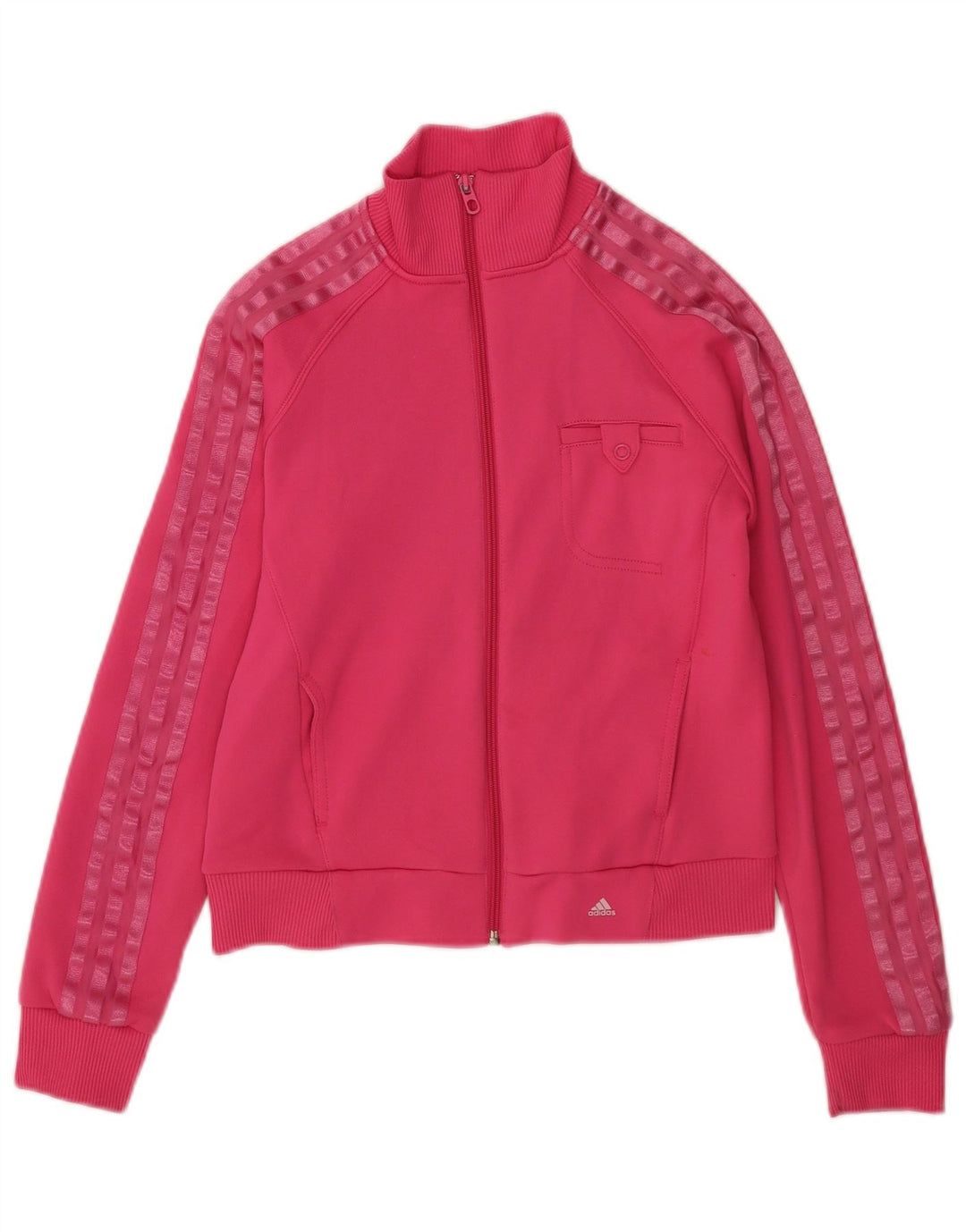 Adidas Veste de survêtement courte pour femme UK 12 Rose moyen Polyester
