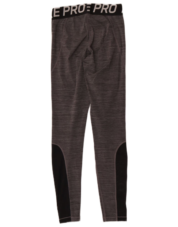 Nike Legging graphique Dri Fit pour femme UK 12 Gris moyen Colourblock