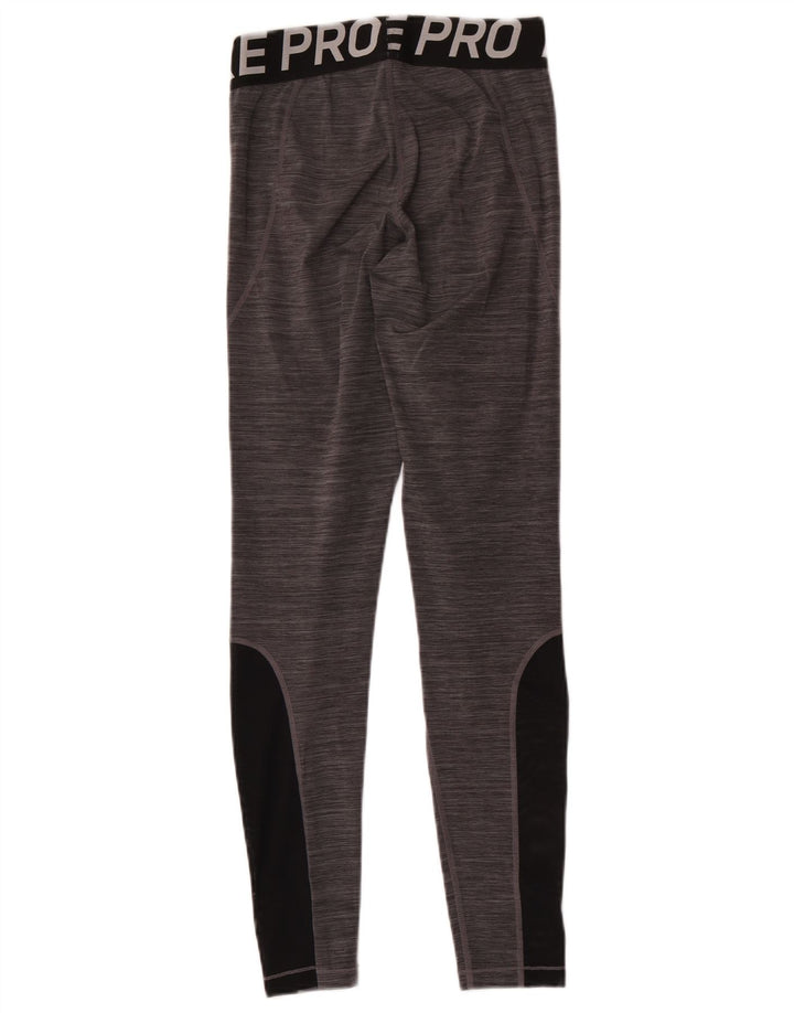 Nike Legging graphique Dri Fit pour femme UK 12 Gris moyen Colourblock