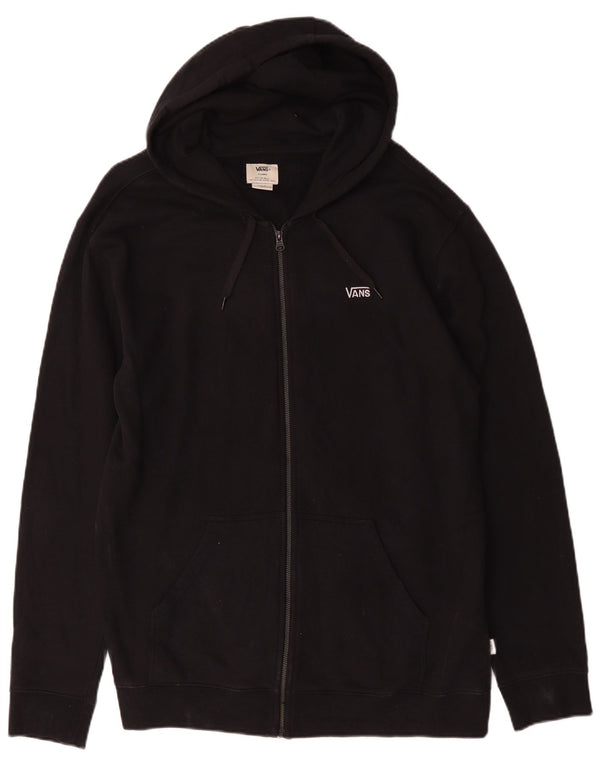 Vans Pull à capuche zippé pour homme XL en coton noir