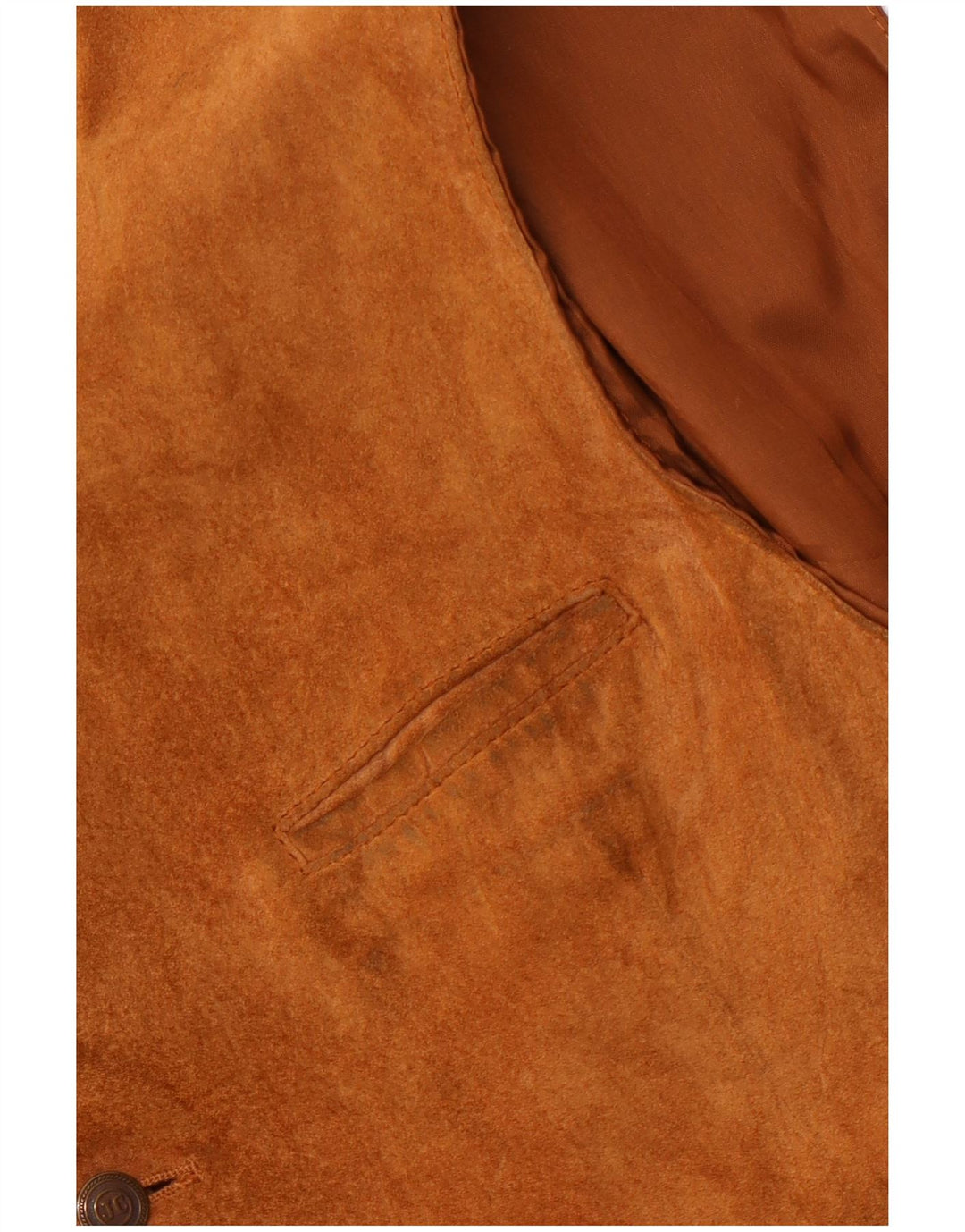 Jey Coleman Gilet en daim pour homme IT 48 Marron moyen