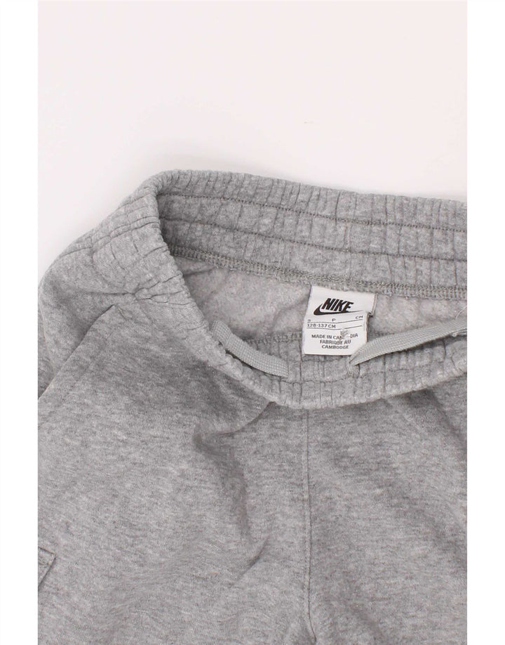 Nike Short de sport cargo pour garçon 8-9 ans Petit gris chiné en coton