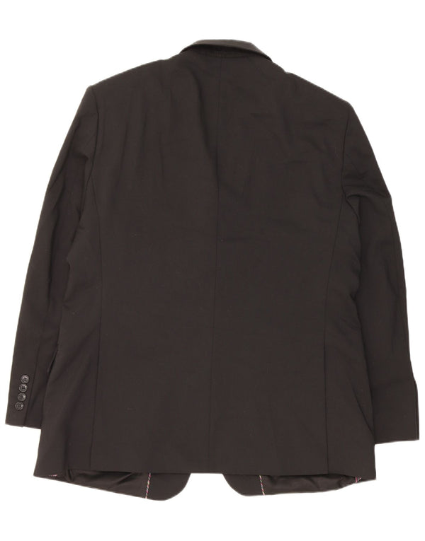 Marks & Spencer Veste blazer à 2 boutons pour homme UK 44 XL Noir Polyester