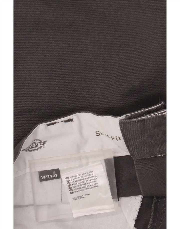 DICKIES Pantalon Chino Coupe Slim Homme W32 L32 Gris Polyester