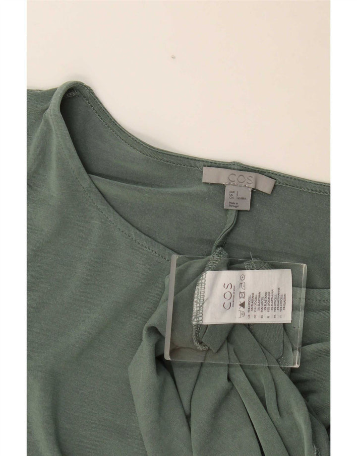 Cos Haut surdimensionné à manches longues pour femme UK 10 Petit Lyocell Vert
