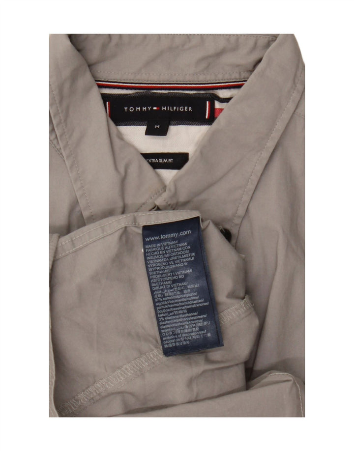 Tommy Hilfiger Chemise Extra Slim Fit Homme Gris Moyen Coton