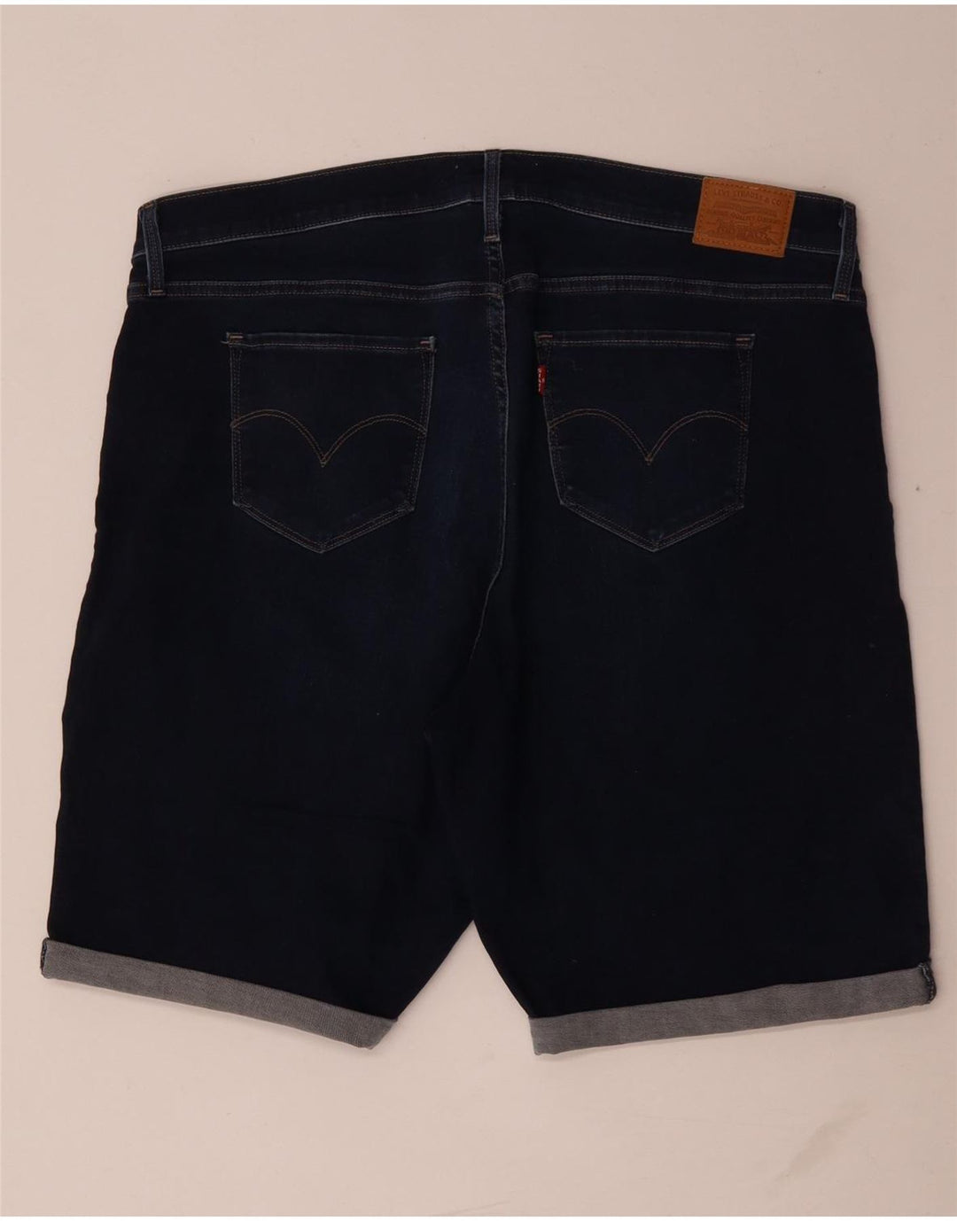Levi's Bermuda Denim Femme US 18 2XL W40 Bleu Coton