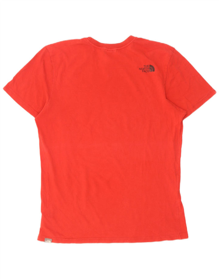 The North Face T-Shirt Graphique Homme Rouge Moyen Coton