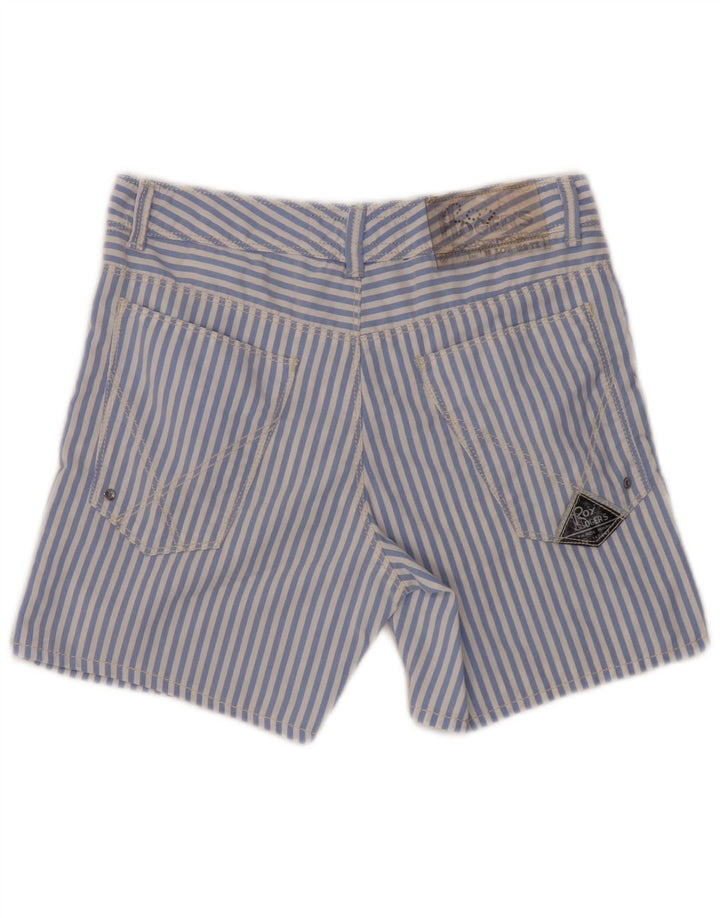 Roy Rogers Short décontracté pour femme IT 44 Medium W30 Bleu à fines rayures