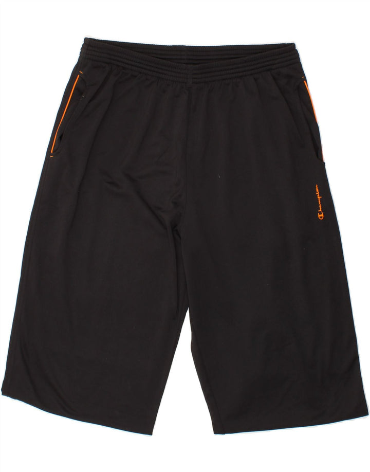 CHAMPION Mens Tracksuit Trousers XL Black Polyester Vintage Champion and Second-Hand Champion from Messina Hembry 