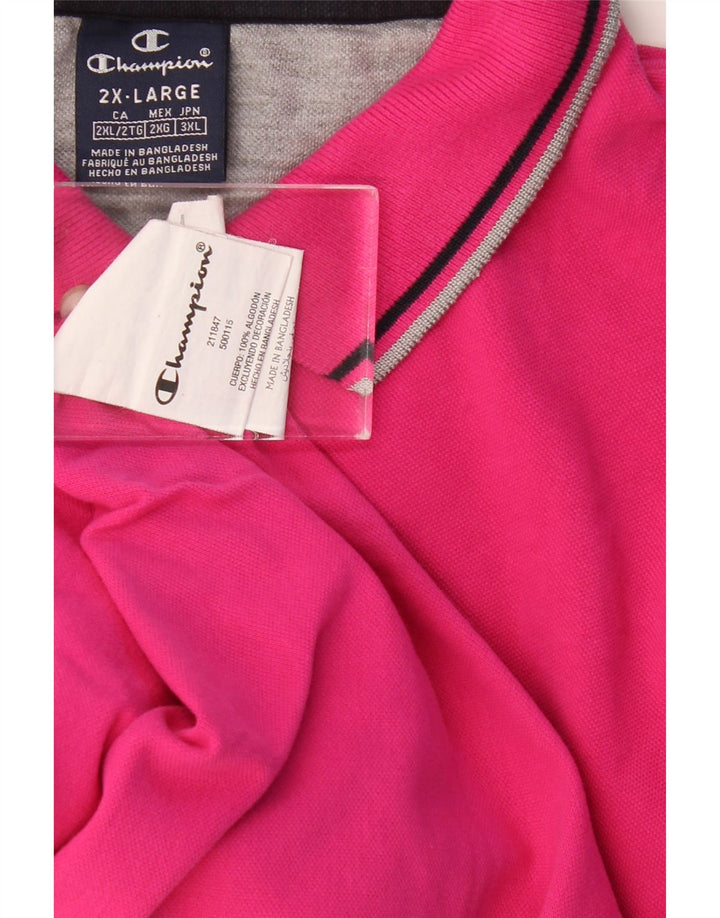 CHAMPION Polo Homme 2XL Rose Coton