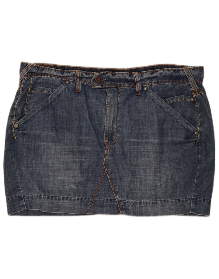 Levi's Mini Jupe En Jean Femme W38 XL Bleu