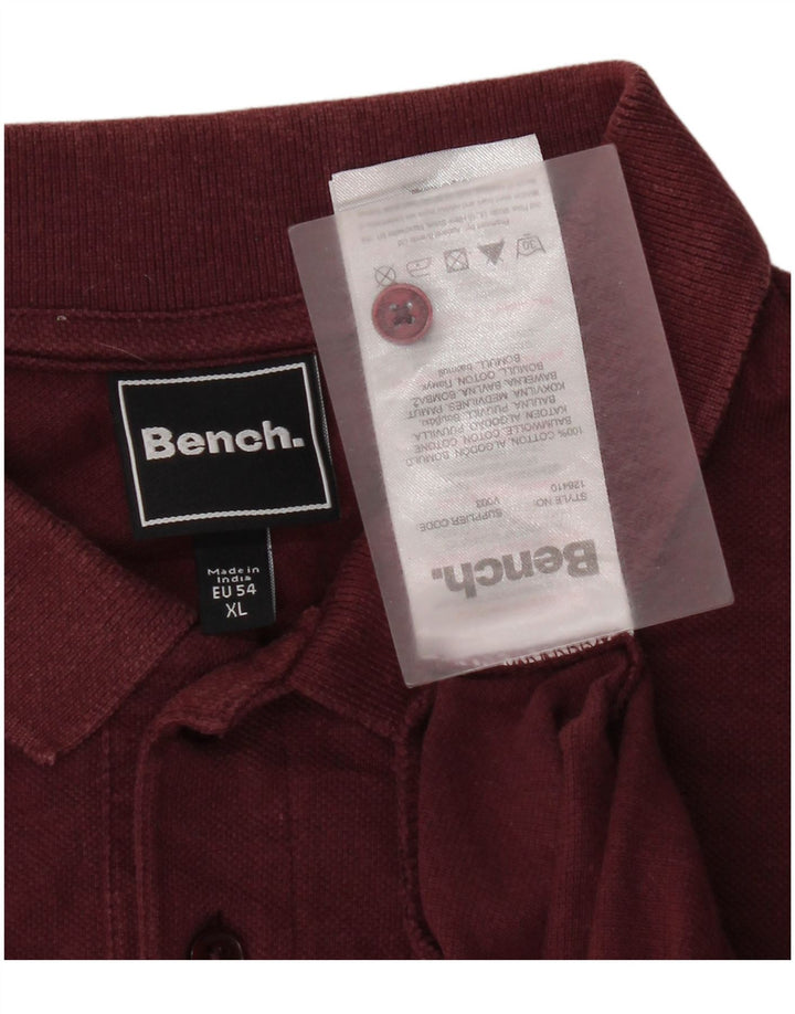Bench Polo Homme XL Bordeaux Coton