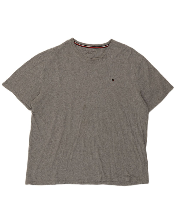 Tommy Hilfiger Mens T-Shirt Top 2XL Grey Cotton