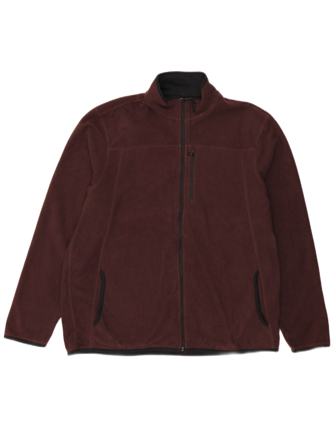 MARKS & SPENCER Veste polaire coupe régulière pour homme UK 42 2XL Bordeaux