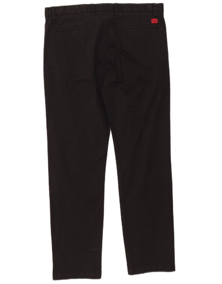 HUGO BOSS Pantalon Chino Droit Homme W38 L31 Noir