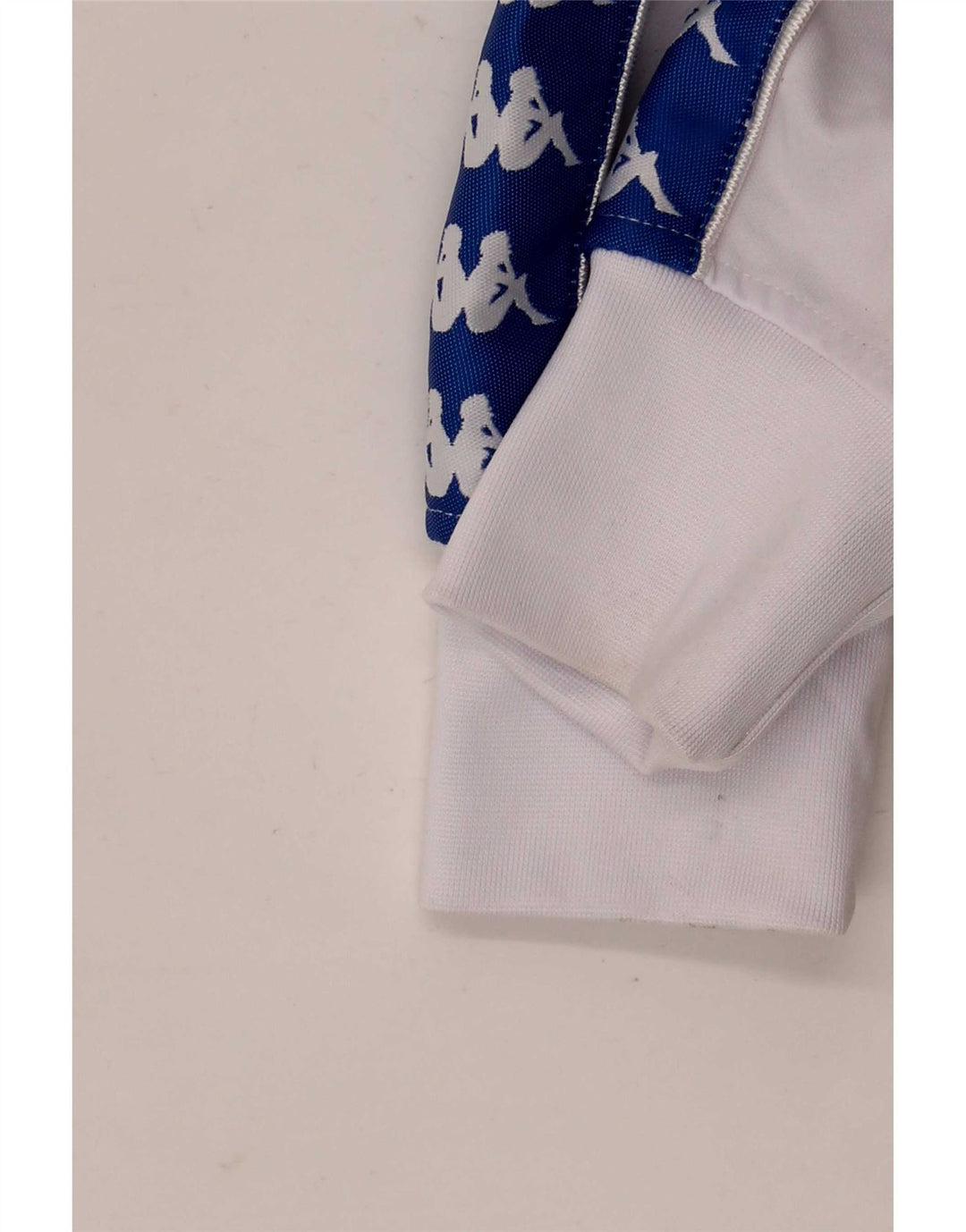Kappa Veste de Survêtement Graphique Homme Blanc Moyen Polyester Colorblock