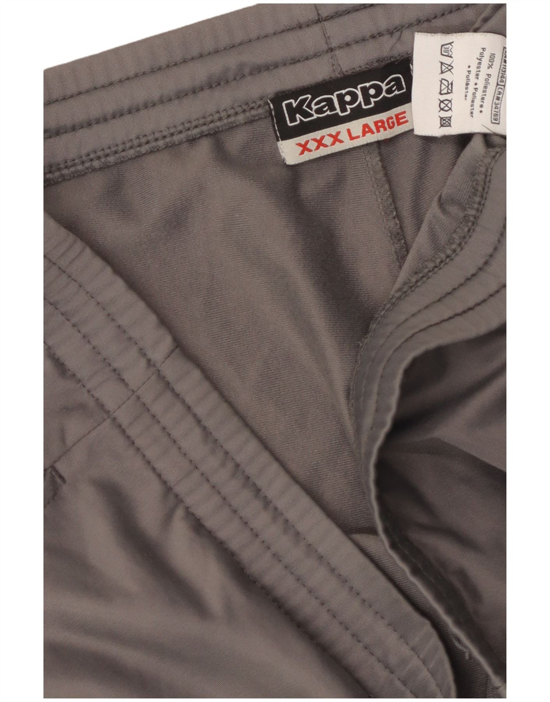 Kappa Pantalon de survêtement pour homme 3XL Gris Polyester