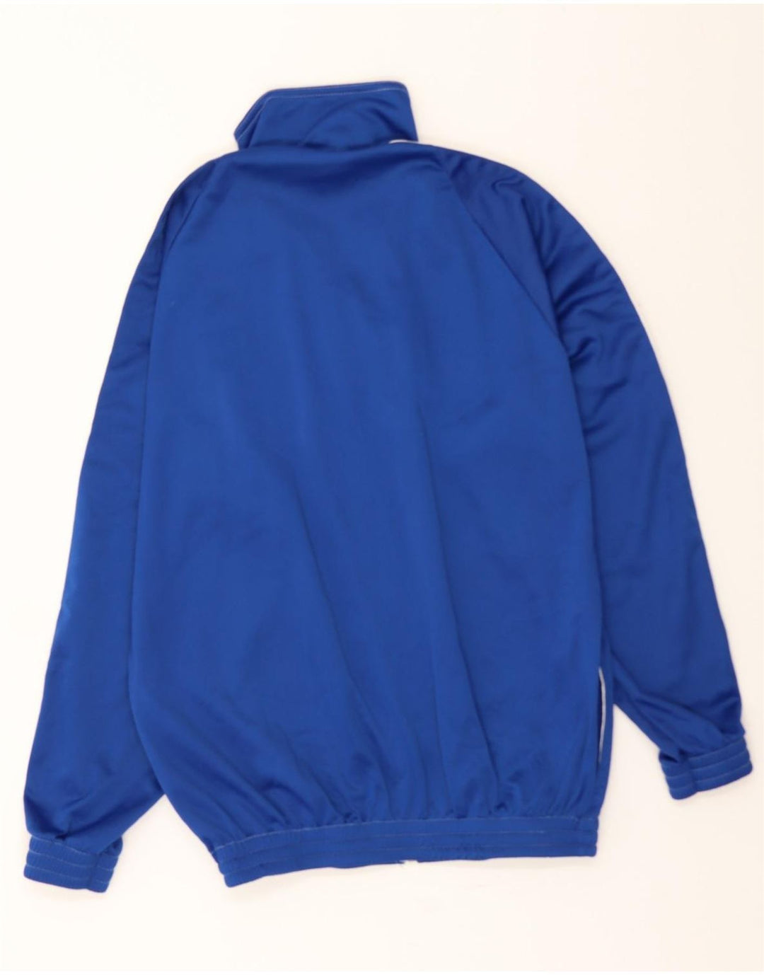 VINTAGE Mens Tracksuit Top Jacket Medium Blue Colourblock Polyester Vintage Vintage and Second-Hand Vintage from Messina Hembry 