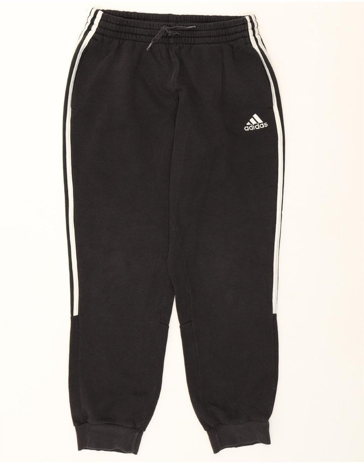 ADIDAS Pantalon de survêtement pour femme Joggers UK 12 Coton noir moyen