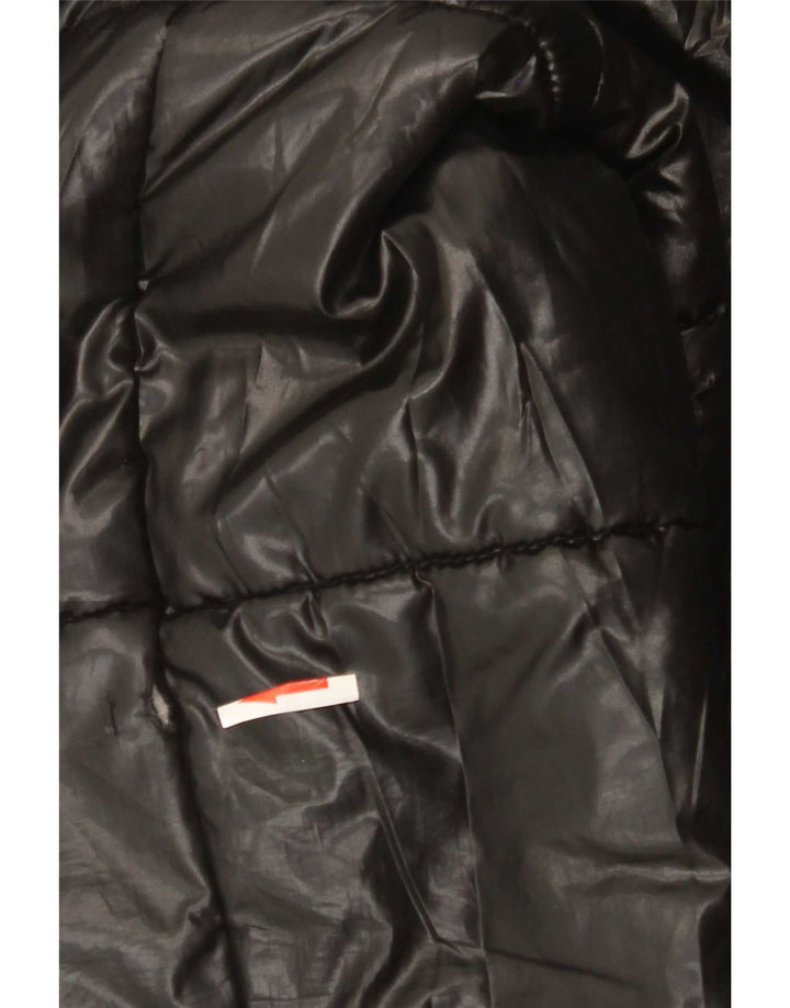 Zara Veste matelassée pour homme UK 40 Large Noir Polyester