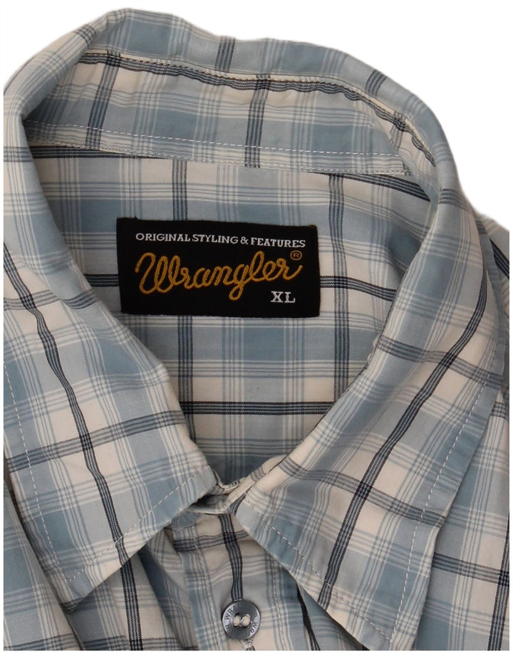 Wrangler Chemise Homme XL Carreaux Bleus