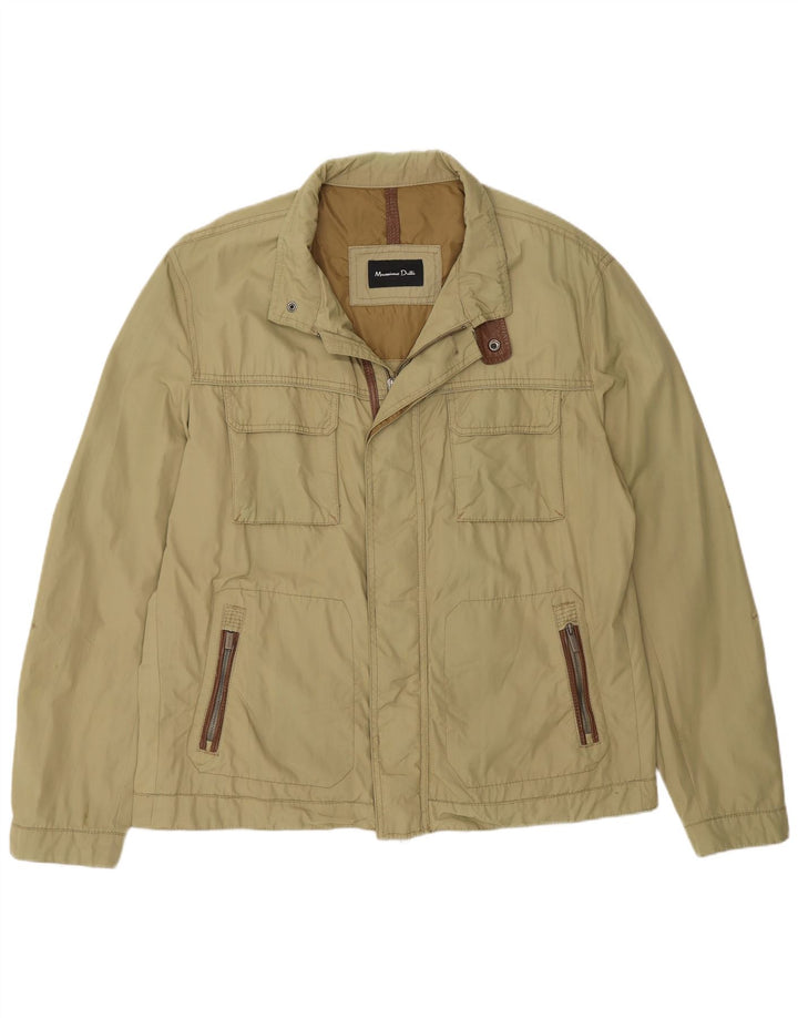 Massimo Dutti Veste utilitaire pour homme UK 44 2XL Kaki Nylon