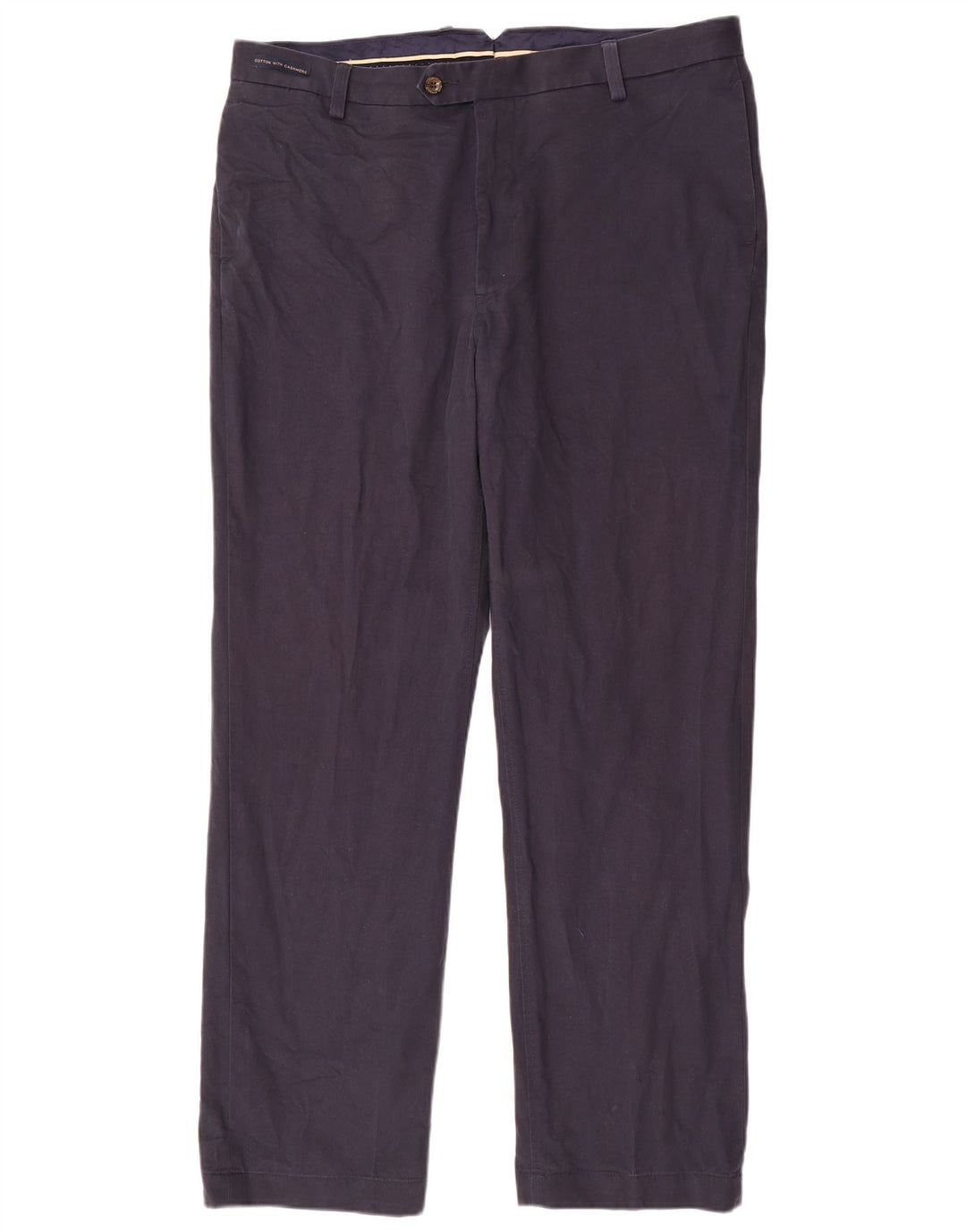 Marks & Spencer Pantalon de costume droit Blue Harbour pour homme W40 L33 Bleu marine