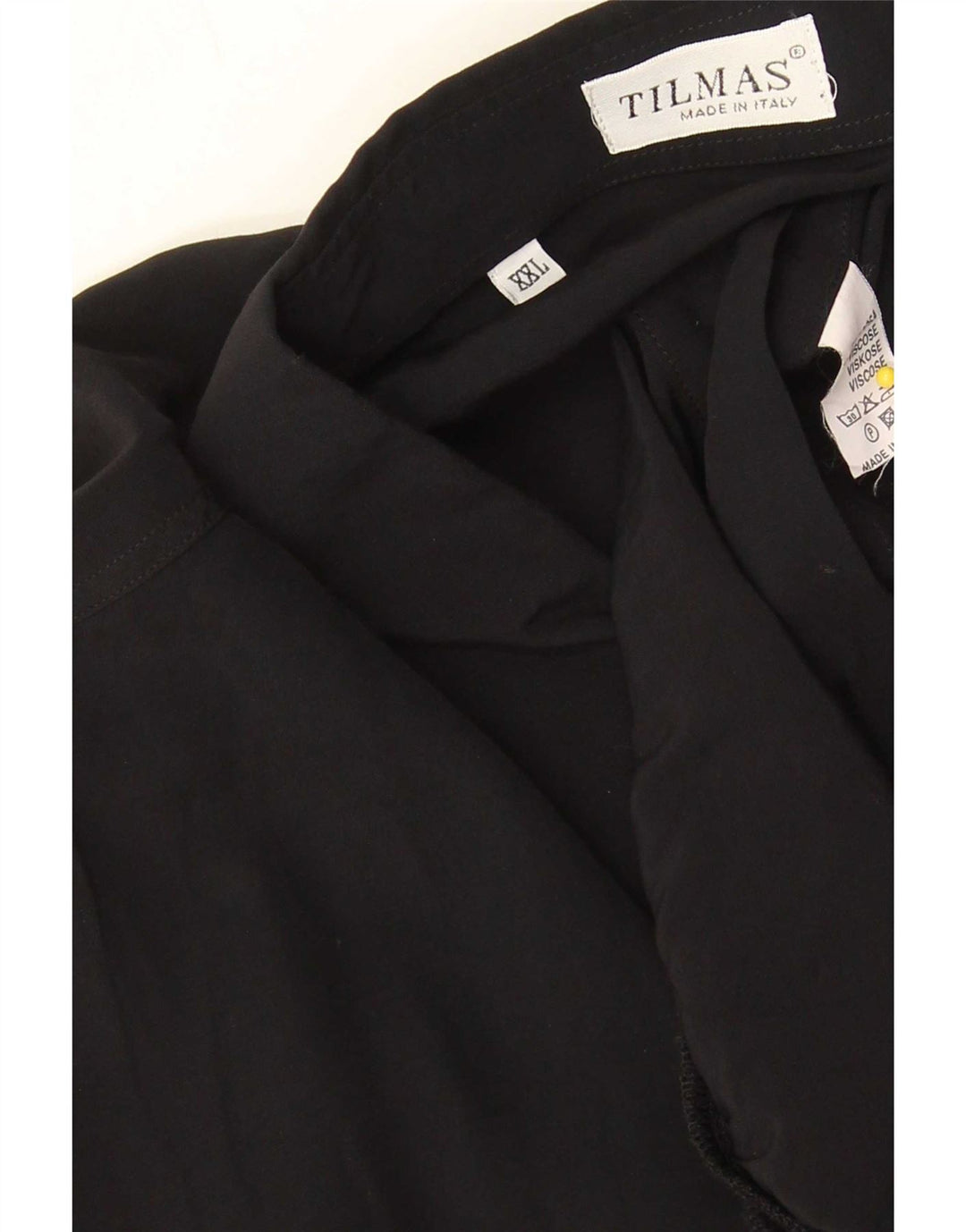 Tilmas Chemise à manches courtes pour homme 2XL Noir Viscose