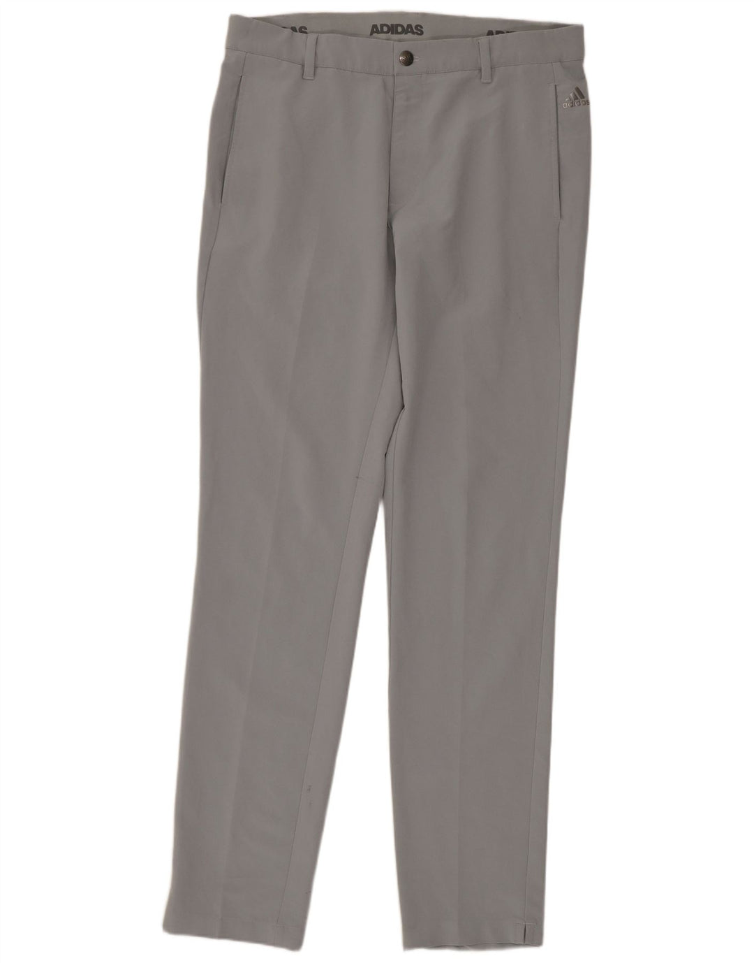 Adidas Pantalon Chino Slim Femme W32 L34 Gris Polyester