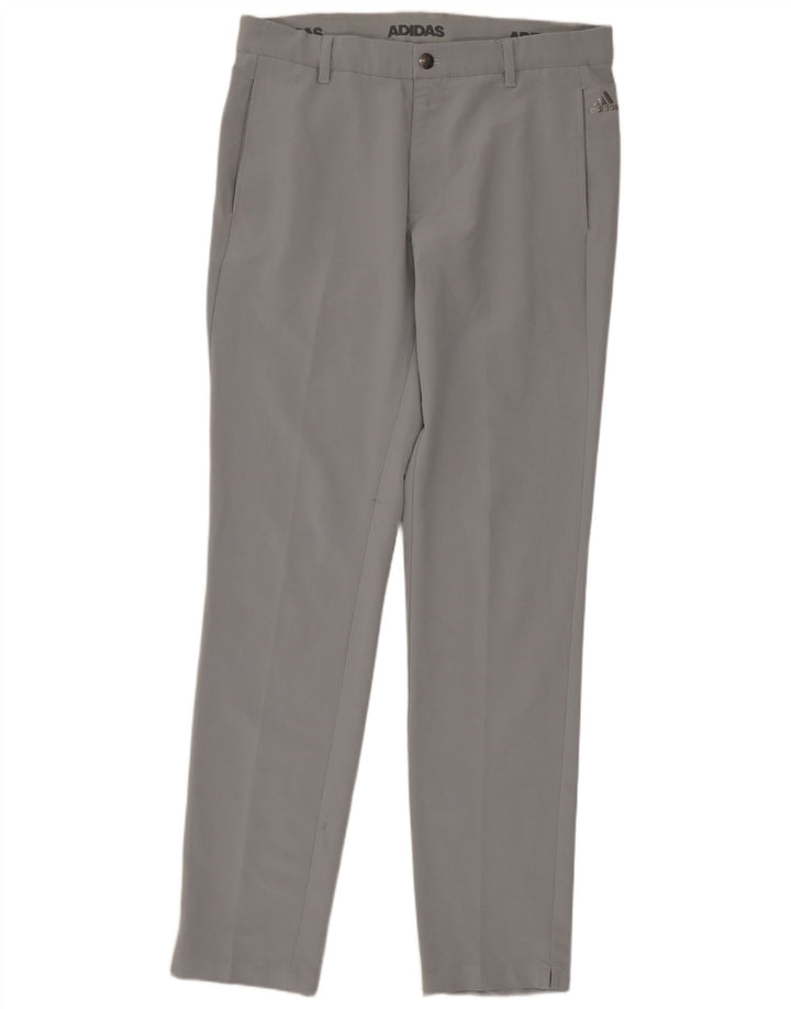 Adidas Pantalon Chino Slim Femme W32 L34 Gris Polyester