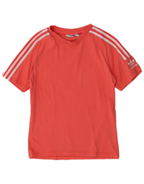 Adidas Womens Graphic T-Shirt Top UK 6 Petit Rose Coton