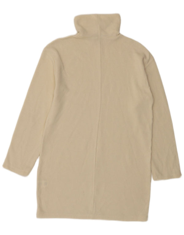Zara Womens Jumper Dress UK 10 Small Beige Polyester