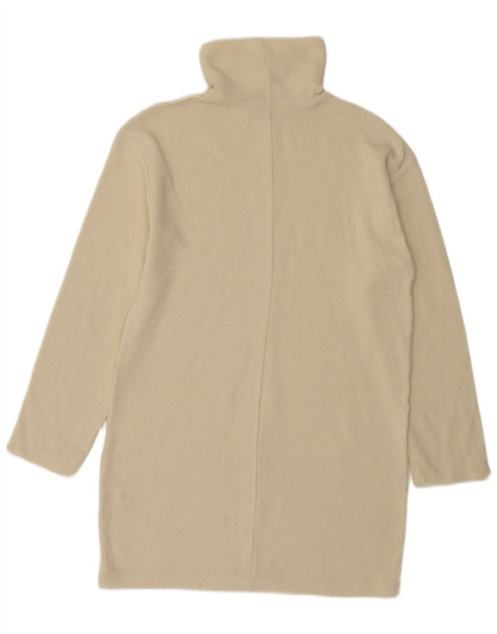 Zara Femme Robe Pull UK 10 Petit Beige Polyester