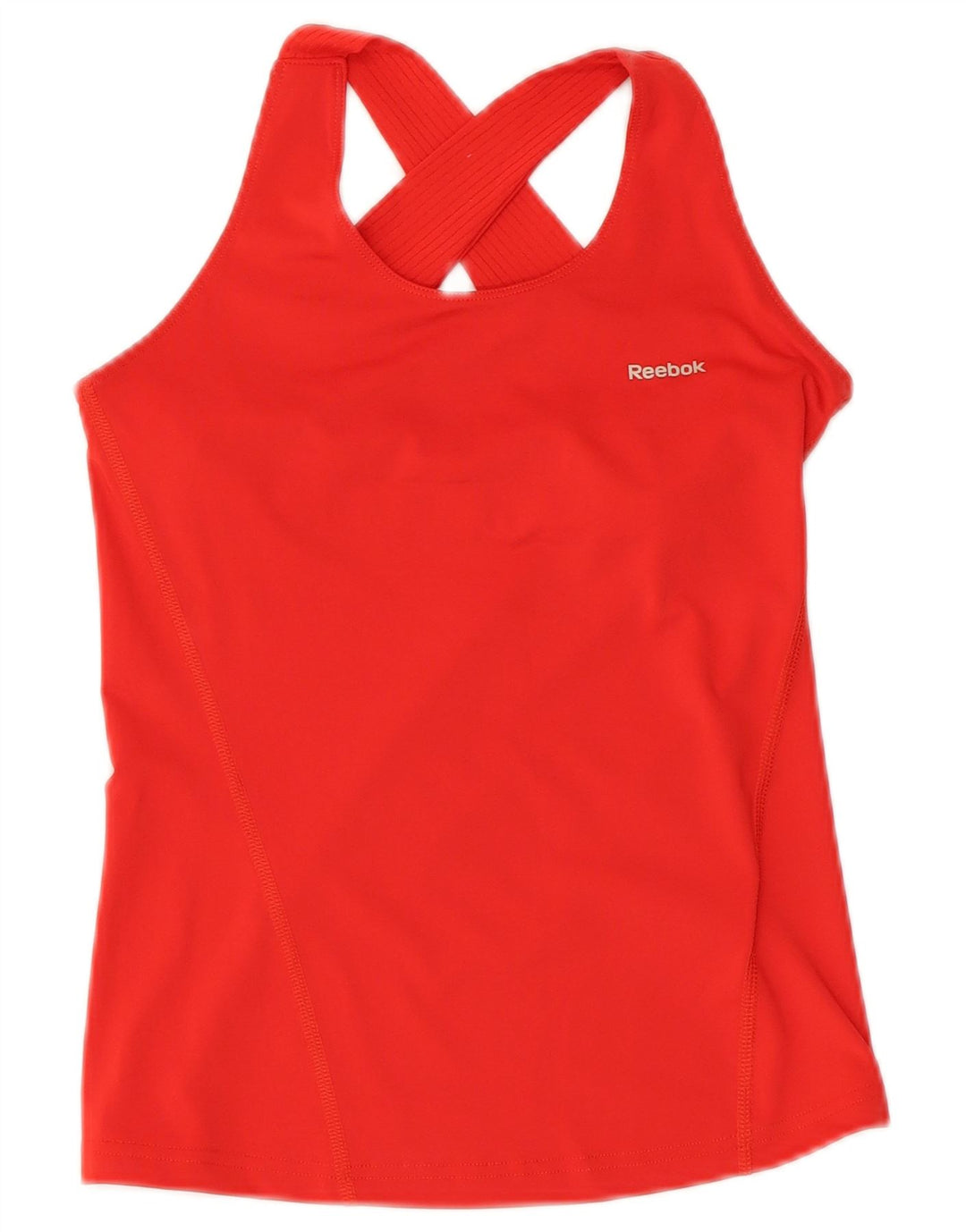 Reebok Débardeur Femme UK 4 XS Rouge Polyester
