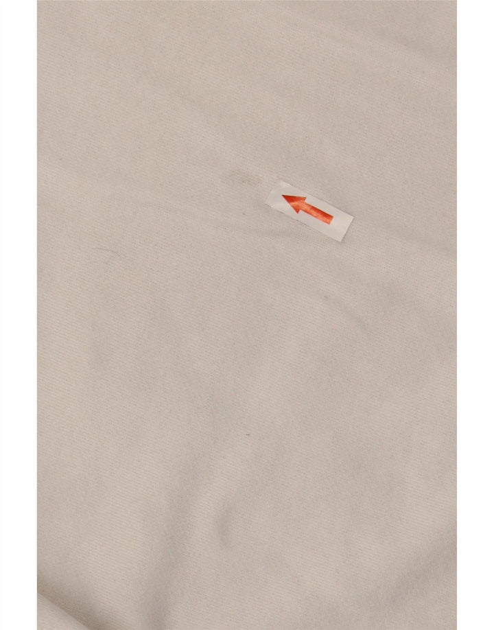 Zara Sweat-shirt surdimensionné pour femme UK 10 Petit coton blanc