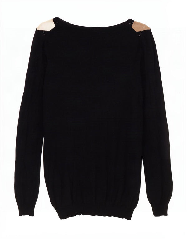Massimo Dutti Pull col bateau pour femme UK 12 Bleu marine moyen