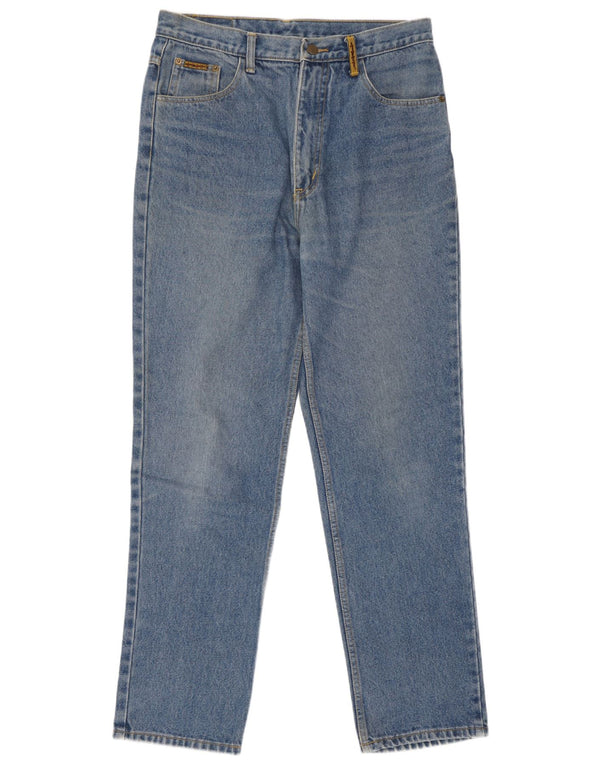 Jeans fuselés vintage femme W34 L32 coton bleu