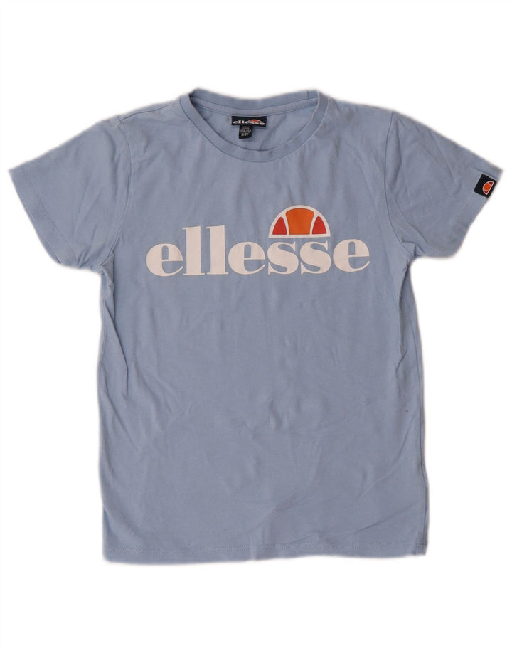Ellesse T-shirt graphique pour garçon 8-9 ans Bleu Coton