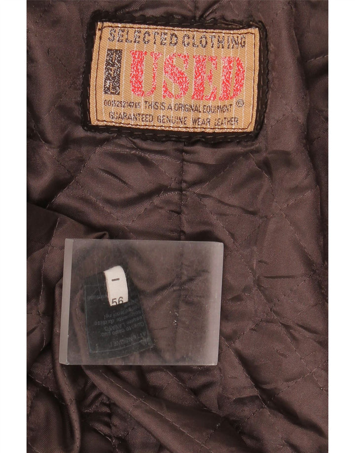 Veste en cuir homme vintage IT 56 3XL Cuir marron